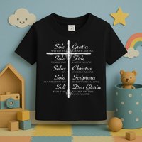 The Five Solas Cute Christian Movement Toddler T-Shirt