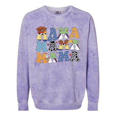 Toy Funny Story Mama Mom Mothers Day Colorblast Crewneck Sweatshirt