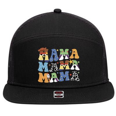 Toy Funny Story Mama Mom Mothers Day 7 Panel Mesh Trucker Snapback Hat