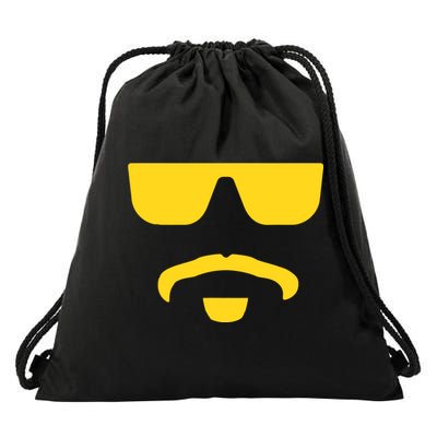 Travinski Funny Sunglasses And Goatee Meme Louisiana Drawstring Bag