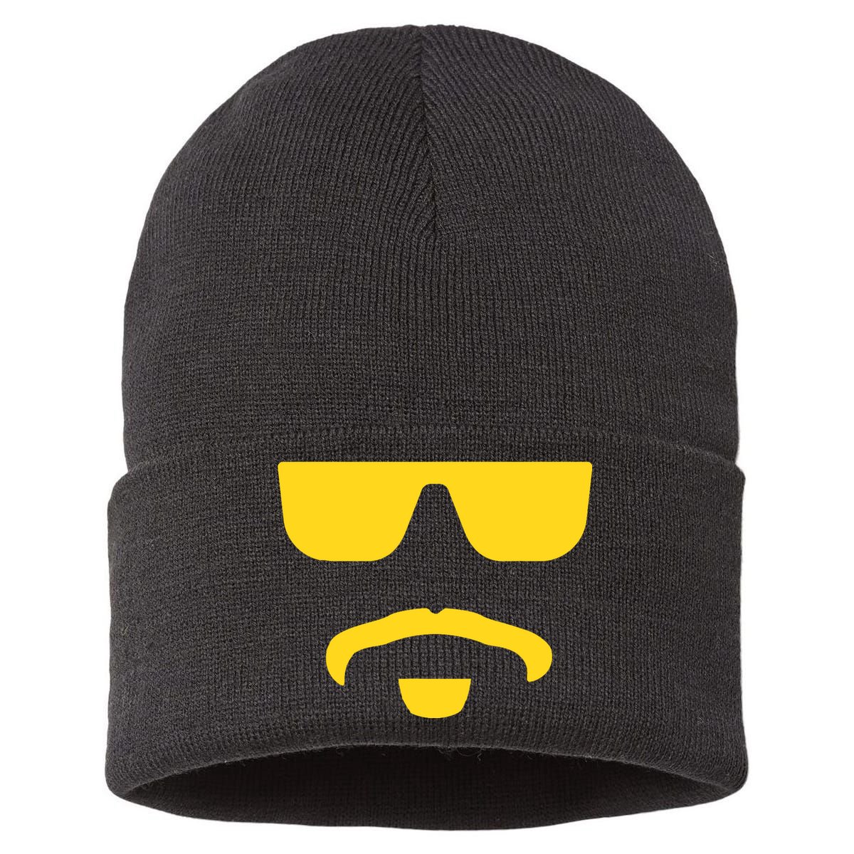 Travinski Funny Sunglasses And Goatee Meme Louisiana Sustainable Knit Beanie