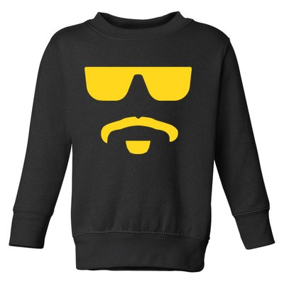 Travinski Funny Sunglasses And Goatee Meme Louisiana Toddler Sweatshirt