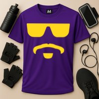 Travinski Funny Sunglasses And Goatee Meme Louisiana Cooling Performance Crew T-Shirt