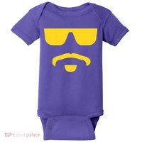 Travinski Funny Sunglasses And Goatee Meme Louisiana Baby Bodysuit