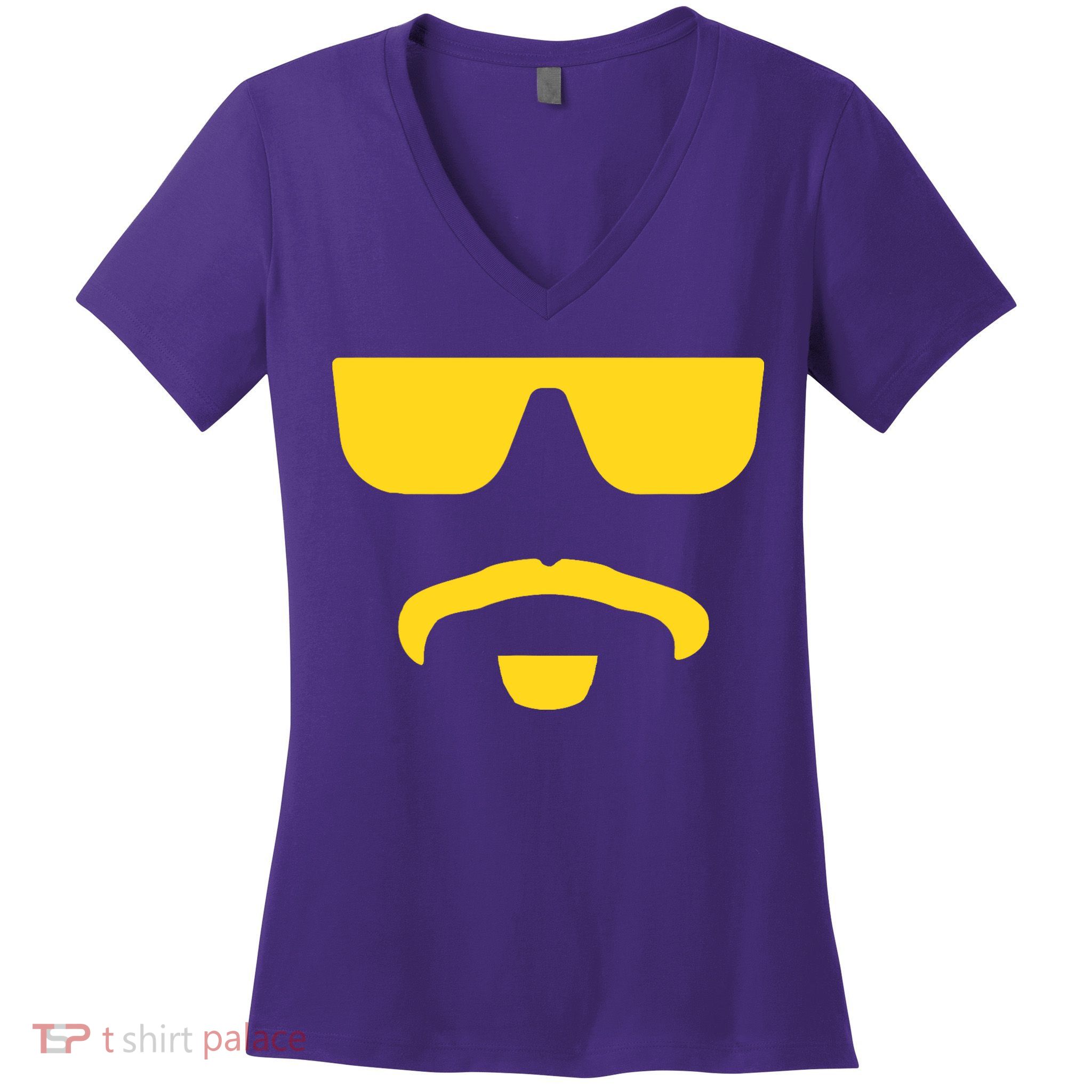 Travinski Funny Sunglasses And Goatee Meme Louisiana Women's V-Neck T-Shirt