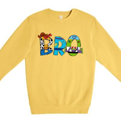 Toy Funny Story Mama Boy Mom Bro Brother MotherS Day Premium Crewneck Sweatshirt