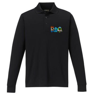 Toy Funny Story Mama Boy Mom Bro Brother MotherS Day Performance Long Sleeve Polo