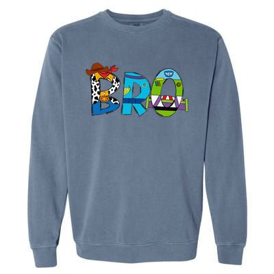 Toy Funny Story Mama Boy Mom Bro Brother MotherS Day Garment-Dyed Sweatshirt