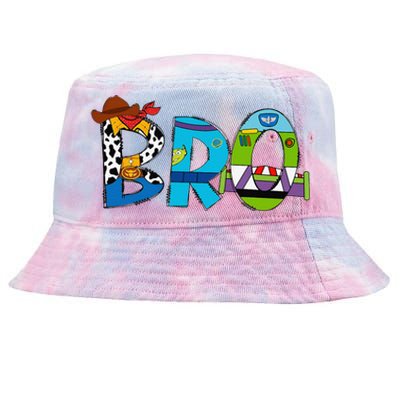 Toy Funny Story Mama Boy Mom Bro Brother MotherS Day Tie-Dyed Bucket Hat