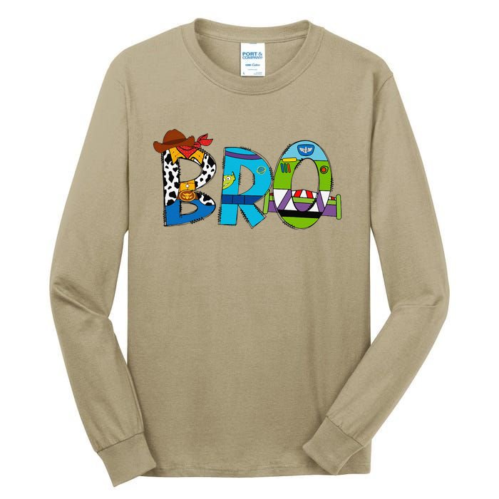 Toy Funny Story Mama Boy Mom Bro Brother MotherS Day Tall Long Sleeve T-Shirt