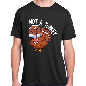 Thanksgiving Funny Turkey Fake Cat Kids Adult ChromaSoft Performance T-Shirt