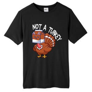 Thanksgiving Funny Turkey Fake Cat Kids Tall Fusion ChromaSoft Performance T-Shirt