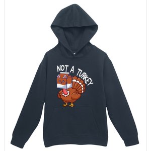 Thanksgiving Funny Turkey Fake Cat Kids Urban Pullover Hoodie