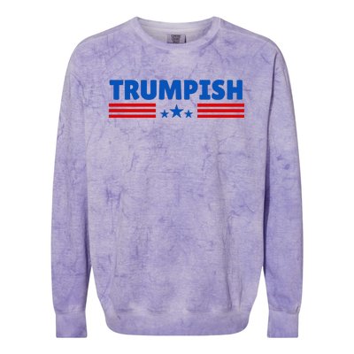 TRUMPISH Funny Trump Colorblast Crewneck Sweatshirt