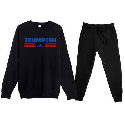 TRUMPISH Funny Trump Premium Crewneck Sweatsuit Set