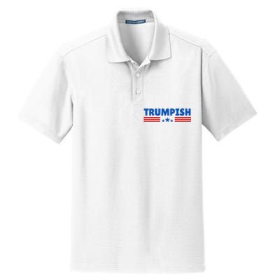 TRUMPISH Funny Trump Dry Zone Grid Polo