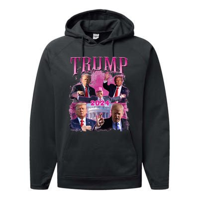 Teamsters For Trump 2024 Performance Fleece Hoodie