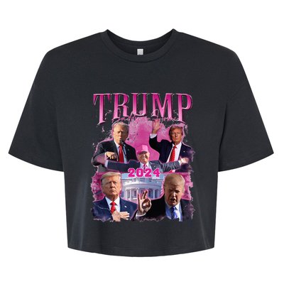 Teamsters For Trump 2024 Bella+Canvas Jersey Crop Tee