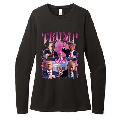 Teamsters For Trump 2024 Womens CVC Long Sleeve Shirt