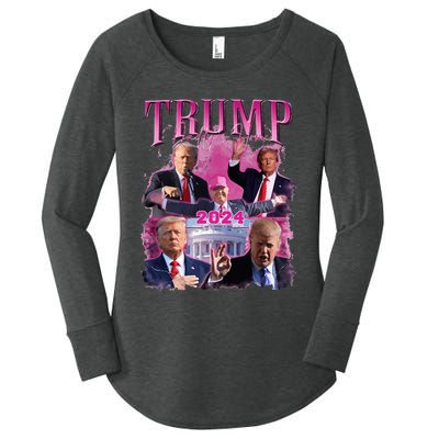 Teamsters For Trump 2024 Women's Perfect Tri Tunic Long Sleeve Shirt