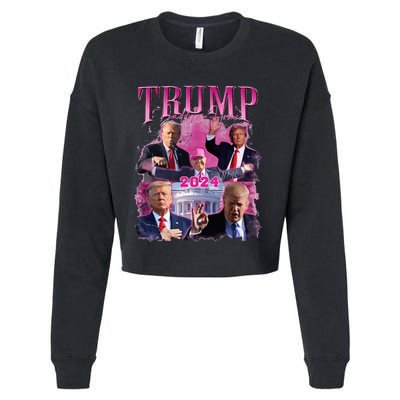 Teamsters For Trump 2024 Cropped Pullover Crew