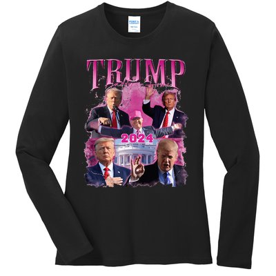 Teamsters For Trump 2024 Ladies Long Sleeve Shirt