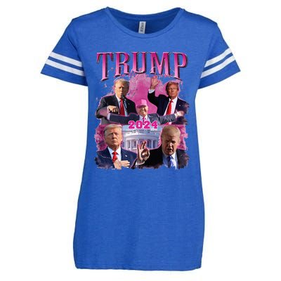 Teamsters For Trump 2024 Enza Ladies Jersey Football T-Shirt