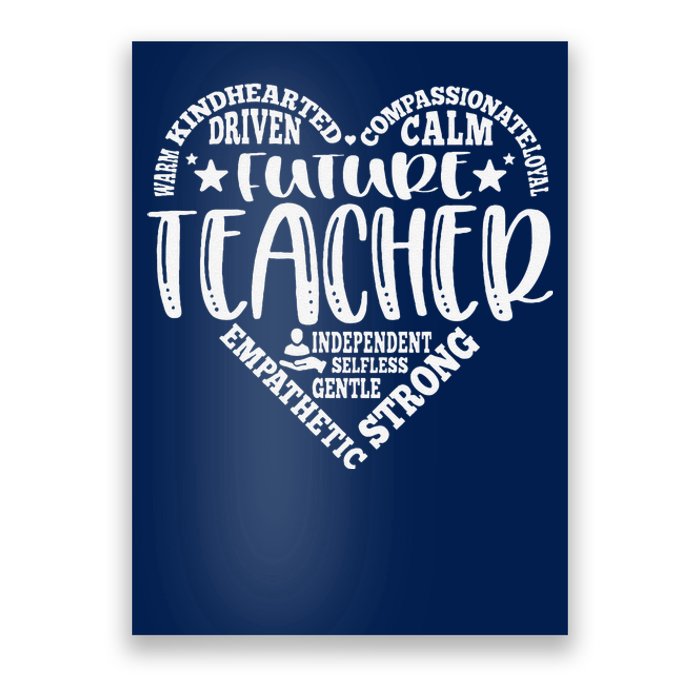 Typography Future Teacher Teaching Student Career Day Poster