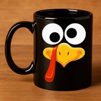 Turkey Face Thanksgiving Costume Family Outfits Matching Fun 11oz C Handle Ceramic Mug