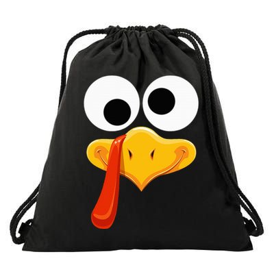 Turkey Face Thanksgiving Costume Family Outfits Matching Fun Drawstring Bag