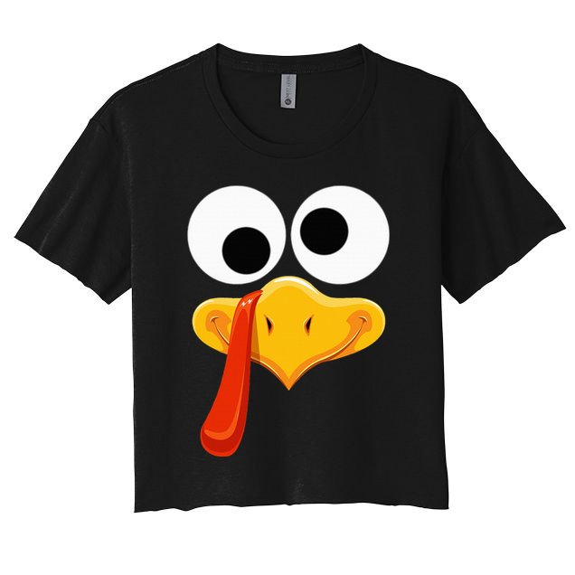 Turkey Face Thanksgiving Costume Family Outfits Matching Fun Crop Top