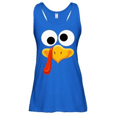 Turkey Face Thanksgiving Costume Family Outfits Matching Fun Ladies Essential Flowy Tank