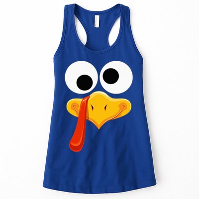 Turkey Face Thanksgiving Costume Family Outfits Matching Fun Womens Tank Top