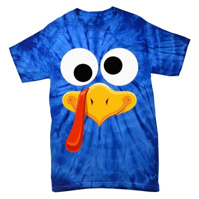 Turkey Face Thanksgiving Costume Family Outfits Matching Fun Tie-Dye T-Shirt