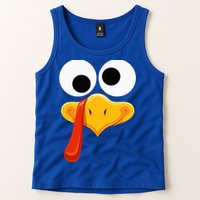 Turkey Face Thanksgiving Costume Family Outfits Matching Fun Tank Top