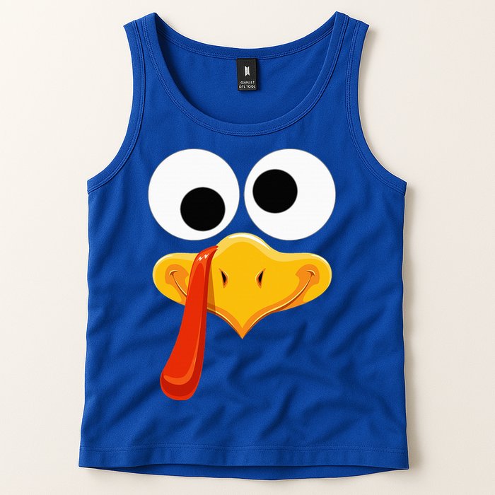 Turkey Face Thanksgiving Costume Family Outfits Matching Fun Tank Top