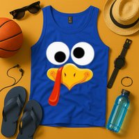 Turkey Face Thanksgiving Costume Family Outfits Matching Fun Tank Top
