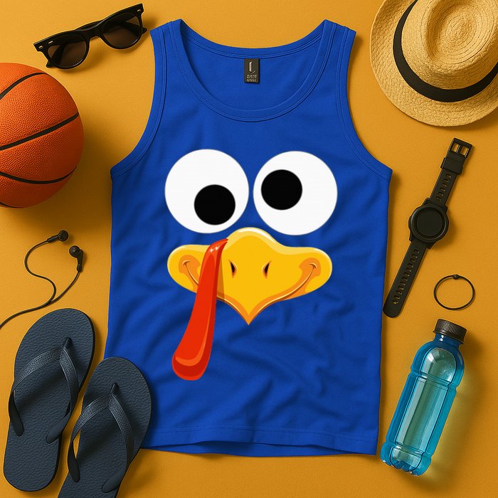 Turkey Face Thanksgiving Costume Family Outfits Matching Fun Tank Top