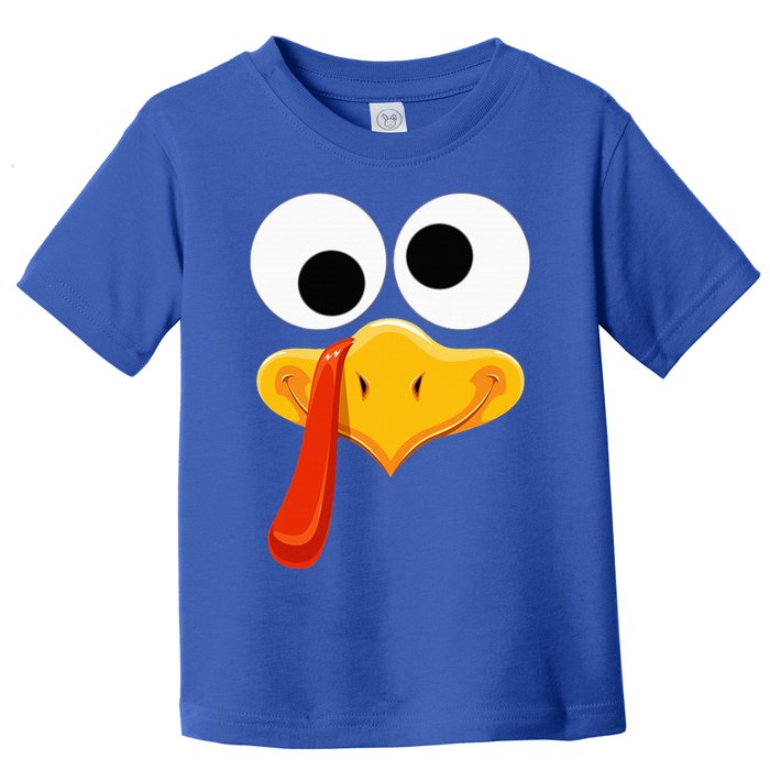 Turkey Face Thanksgiving Costume Family Outfits Matching Fun Toddler T-Shirt