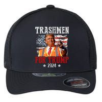 Trashmen For Trump 2024 Funny Election Garbageman Garbage Flexfit Unipanel Trucker Cap