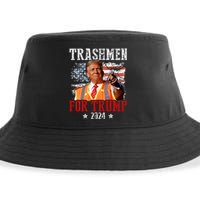 Trashmen For Trump 2024 Funny Election Garbageman Garbage Sustainable Bucket Hat