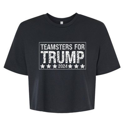 Teamsters For Trump 2024 Bella+Canvas Jersey Crop Tee