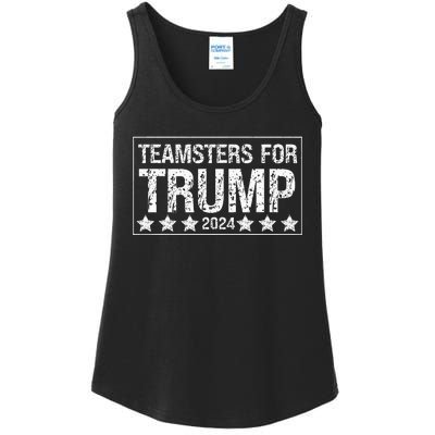 Teamsters For Trump 2024 Ladies Essential Tank