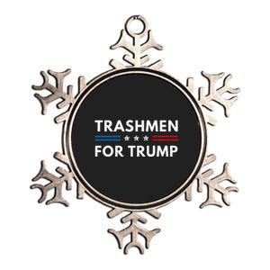 Trashmen For Trump 2024 Funny Election Garbageman Garbage Premium Metallic Star Ornament