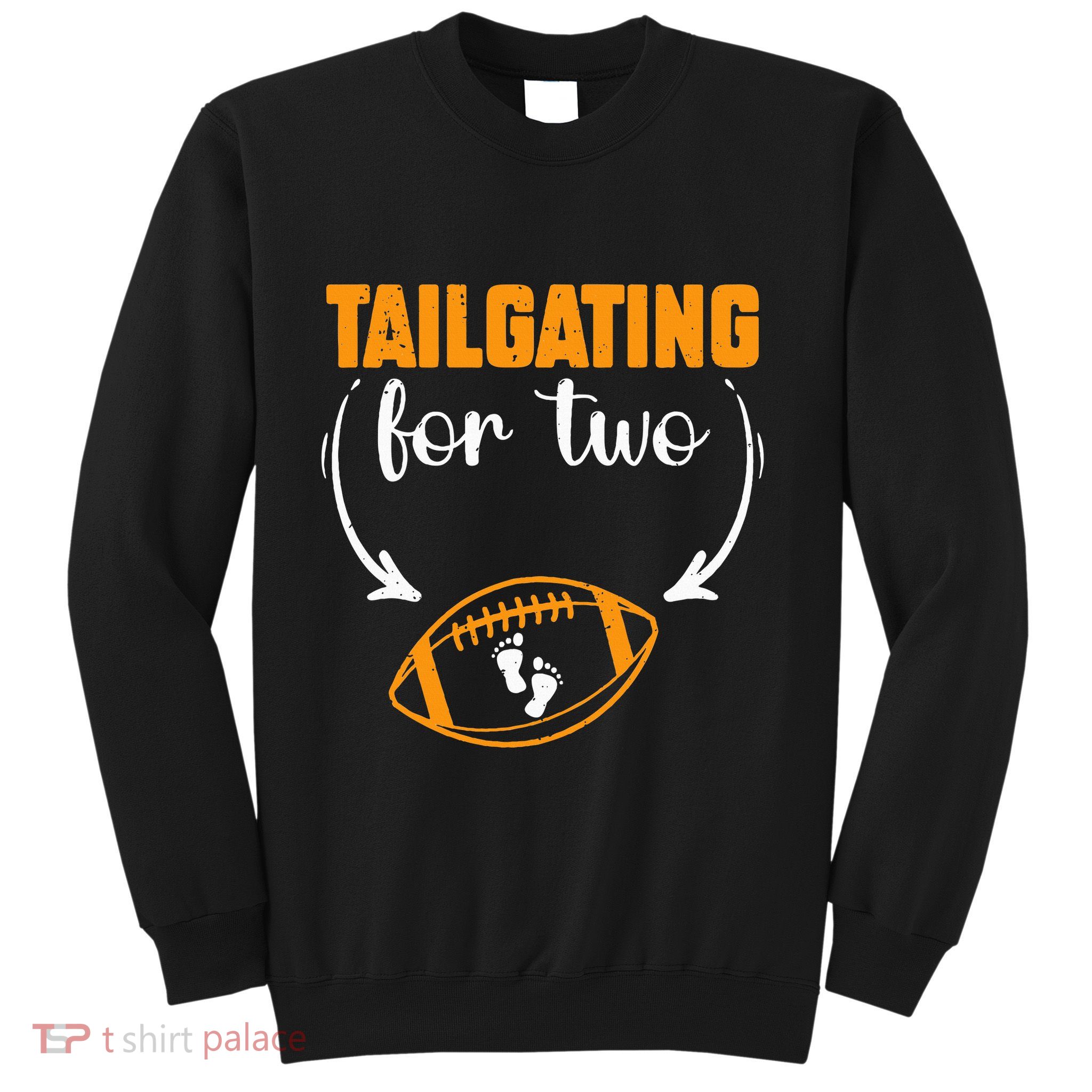 Tailgating For Two Football Thanksgiving Pregnancy Reveal Sweatshirt