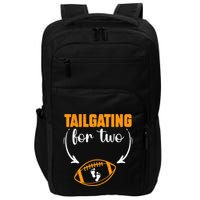 Tailgating For Two Football Thanksgiving Pregnancy Reveal Impact Tech Backpack