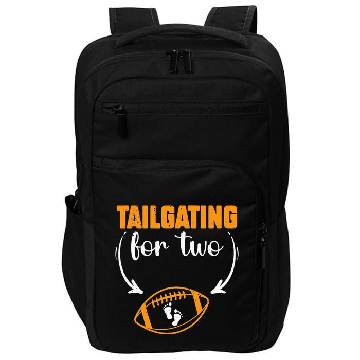 Tailgating For Two Football Thanksgiving Pregnancy Reveal Impact Tech Backpack