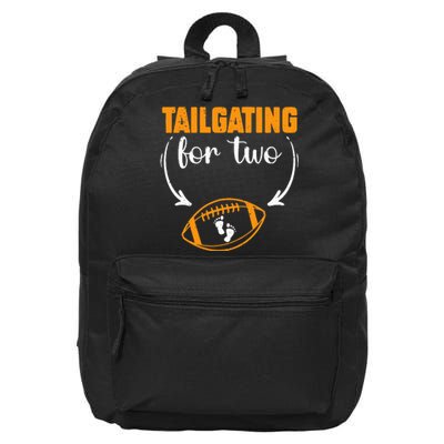 Tailgating For Two Football Thanksgiving Pregnancy Reveal 16 in Basic Backpack