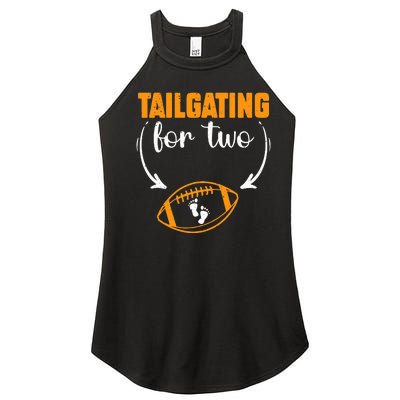 Tailgating For Two Football Thanksgiving Pregnancy Reveal Women’s Perfect Tri Rocker Tank