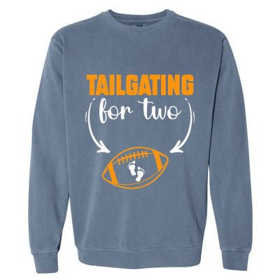 Tailgating For Two Football Thanksgiving Pregnancy Reveal Garment-Dyed Sweatshirt